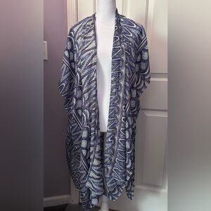 NWTs Jessica McClintock Multicolor Sheer Kimono